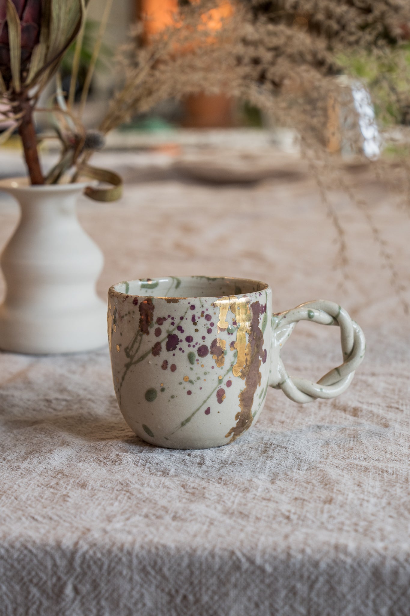 Tasse expresso « Manon » prune