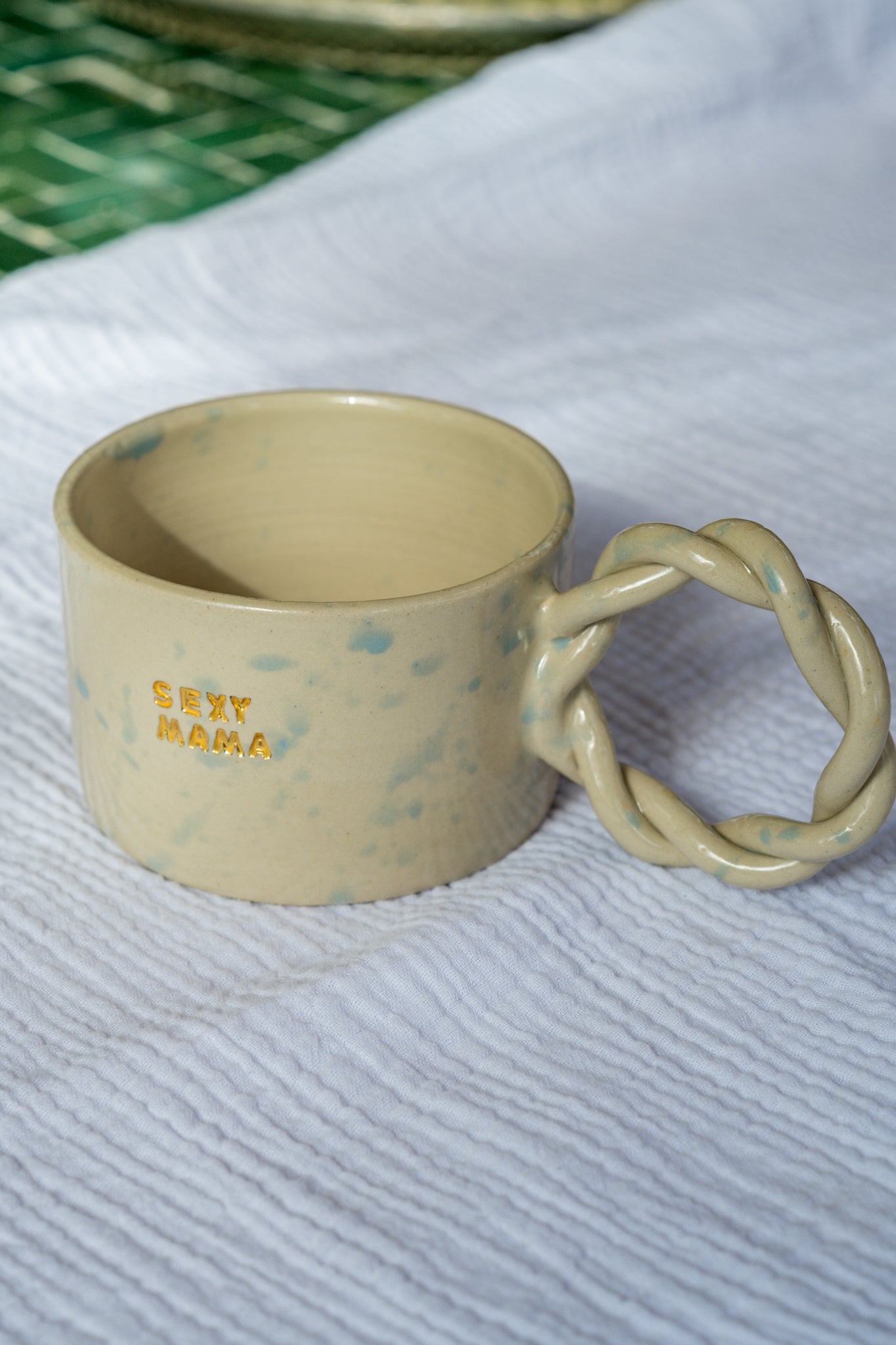 MUG SEXY MAMA splash bleu lavande