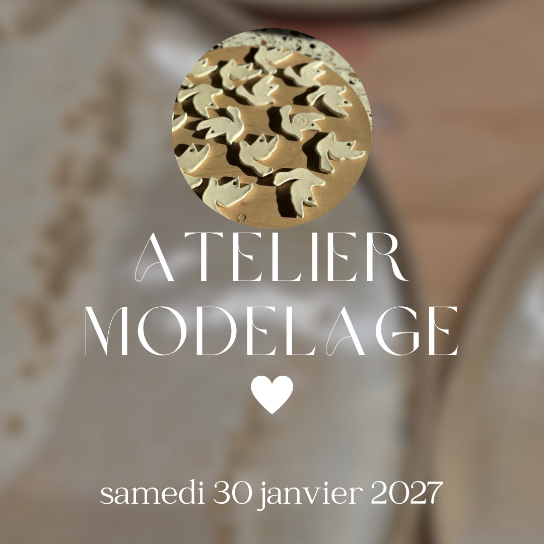 Atelier poterie / apprentissage du modelage 2h00 du samedi 30 janvier