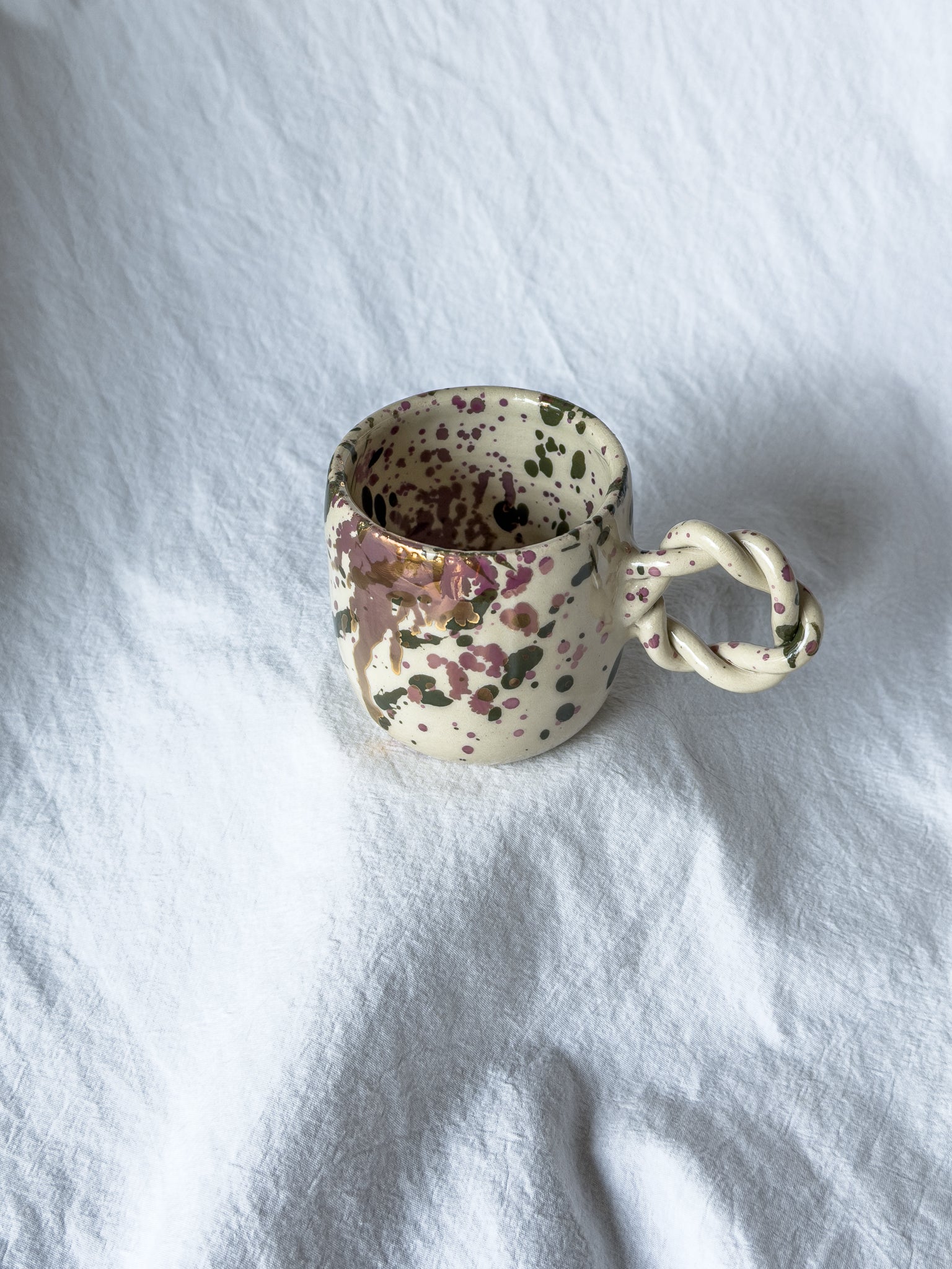 Tasse expresso « Manon » vert forêt