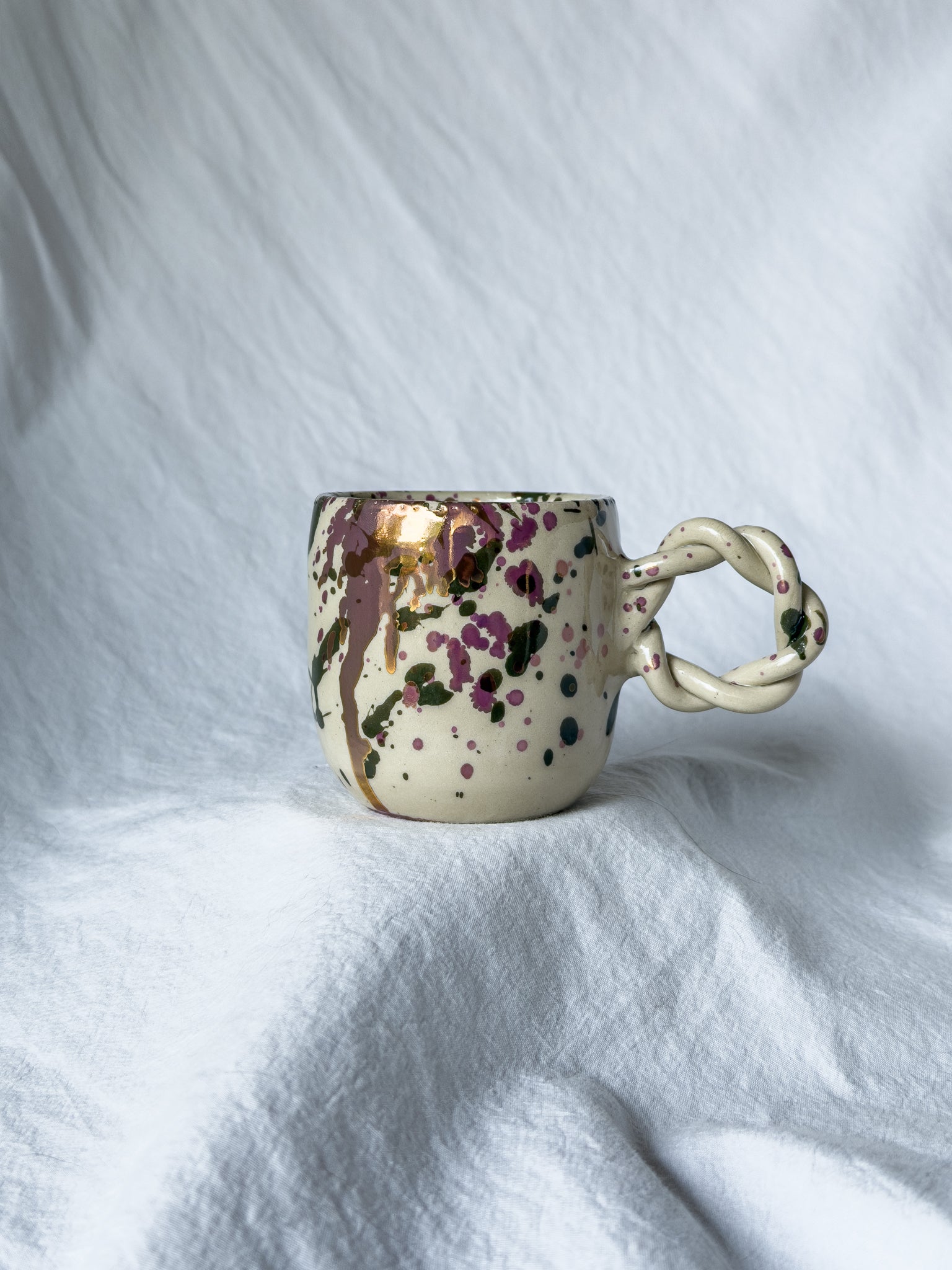 Tasse expresso « Manon » vert forêt