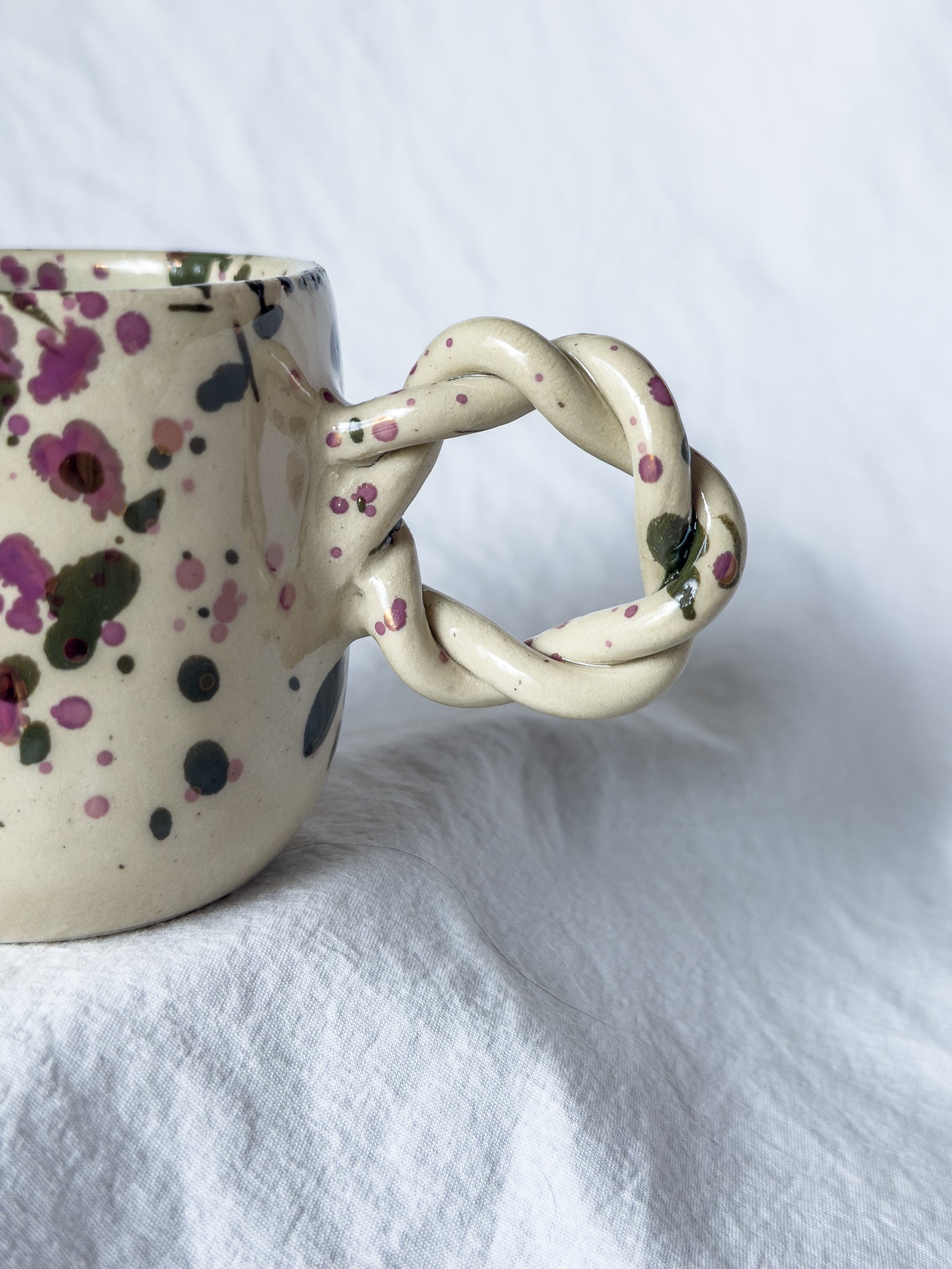 Tasse expresso « Manon » vert forêt