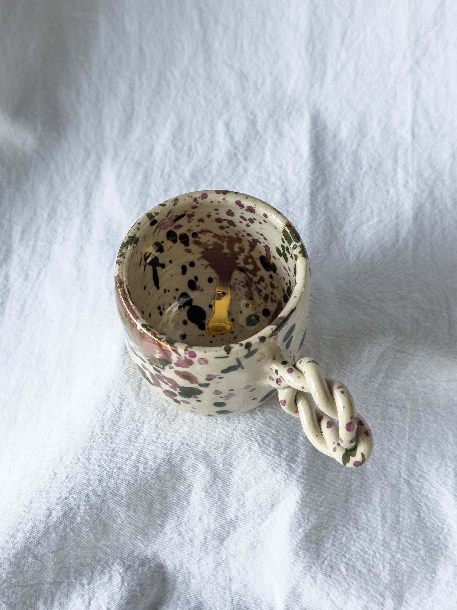 Tasse expresso « Manon » vert forêt