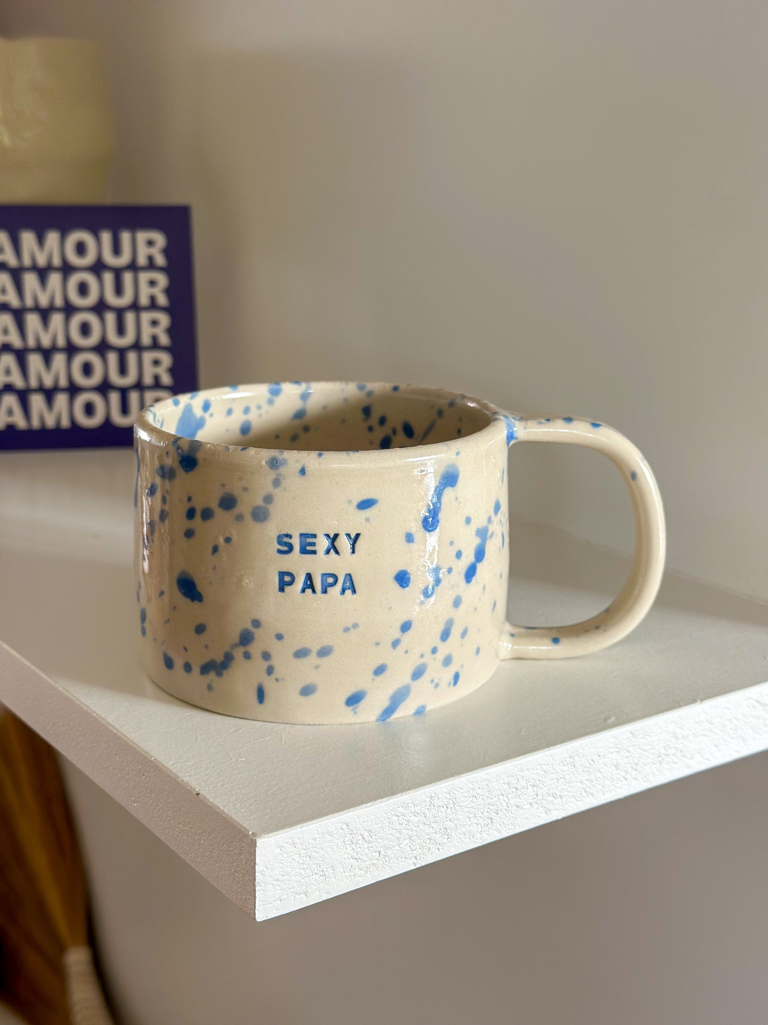 MUG SEXY PAPA splash bleu
