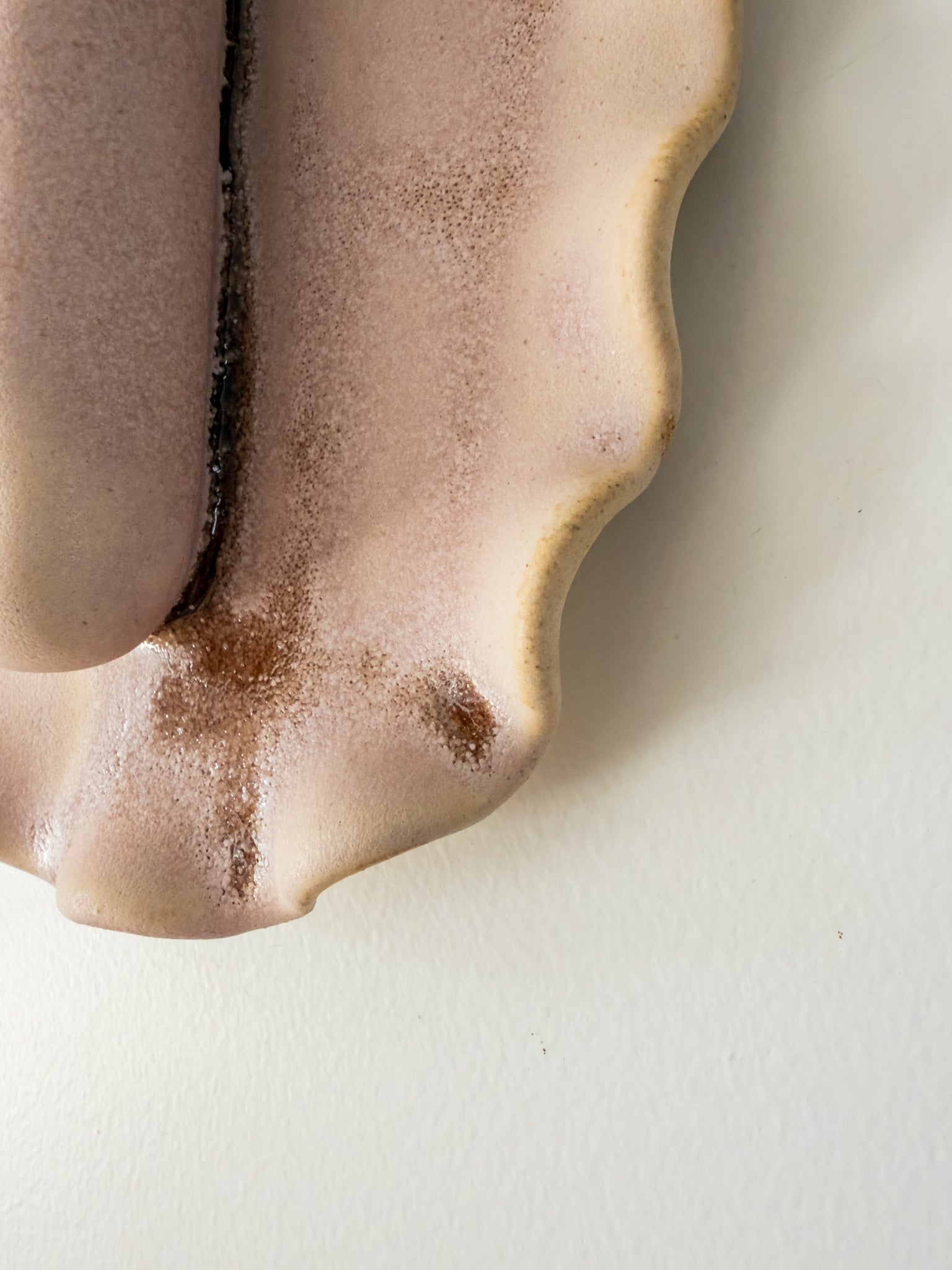 Soliflore mural rose poudré