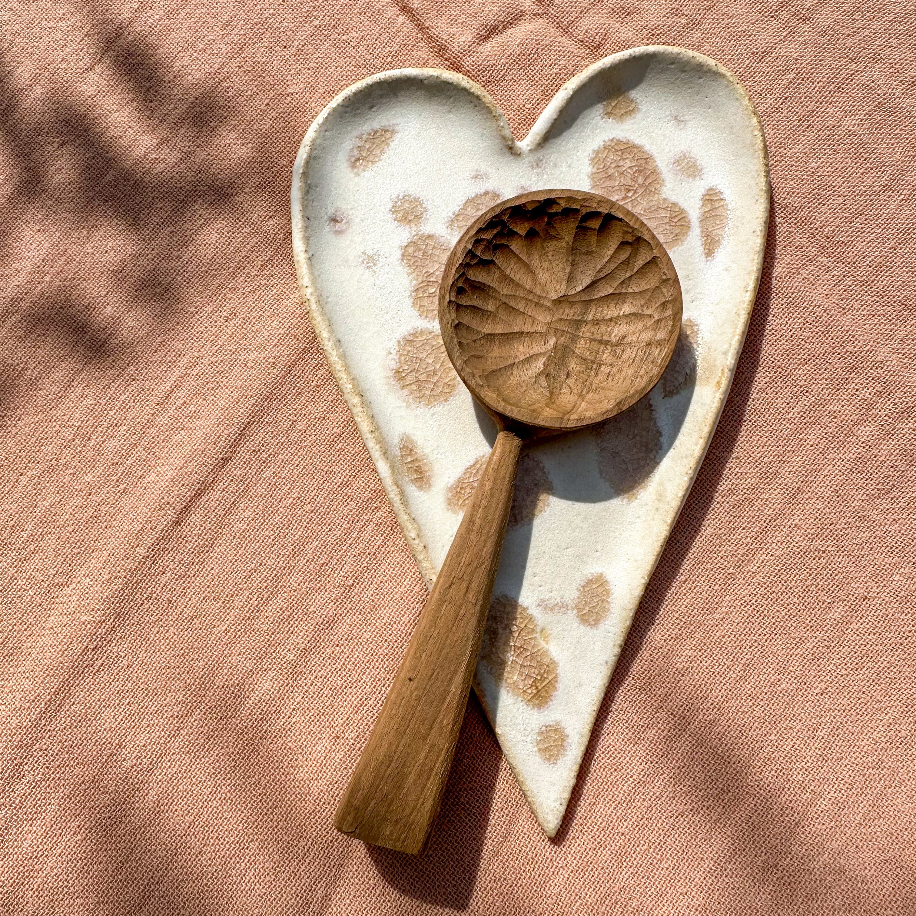 Repose cuillère « corazòn 🤍 »