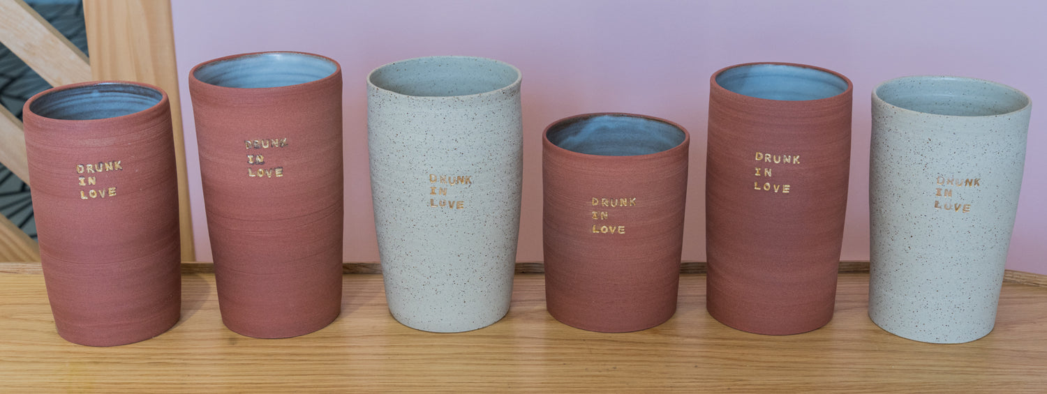 Vase DRUNK IN LOVE - GRÈS BLANC