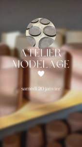 Atelier poterie / apprentissage du modelage 2h30