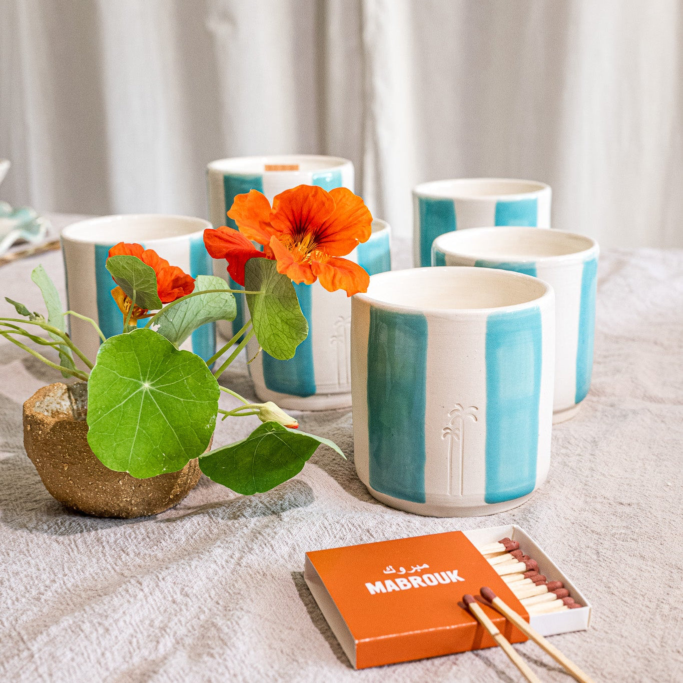 Vela “palmera” perfumada Citronela-Geranio-Coco