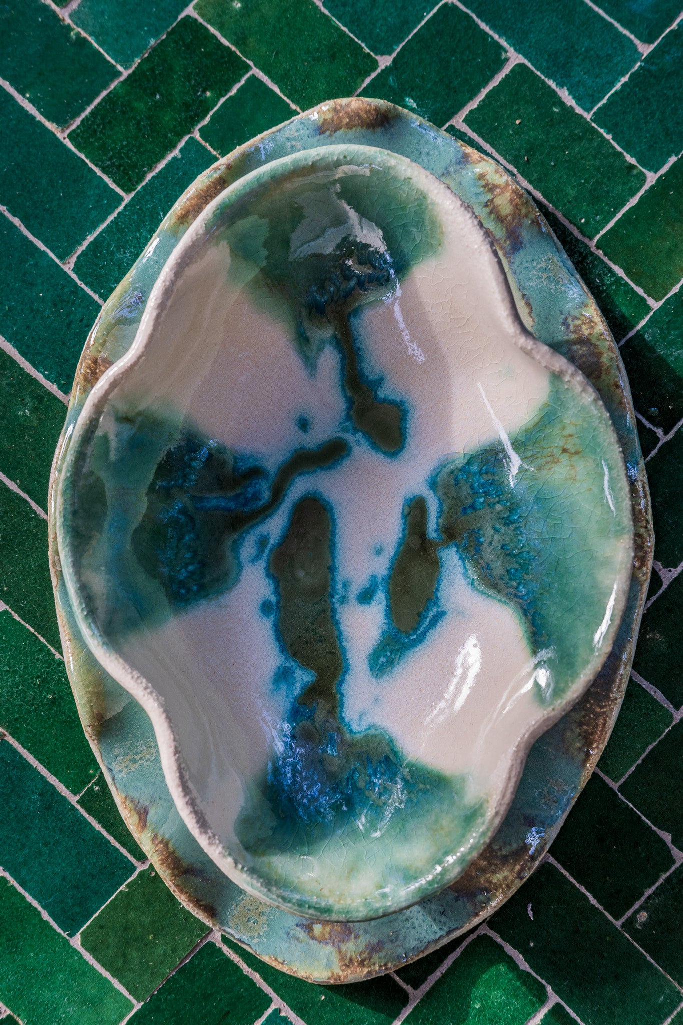 plate / dish &quot;Lagoon&quot;