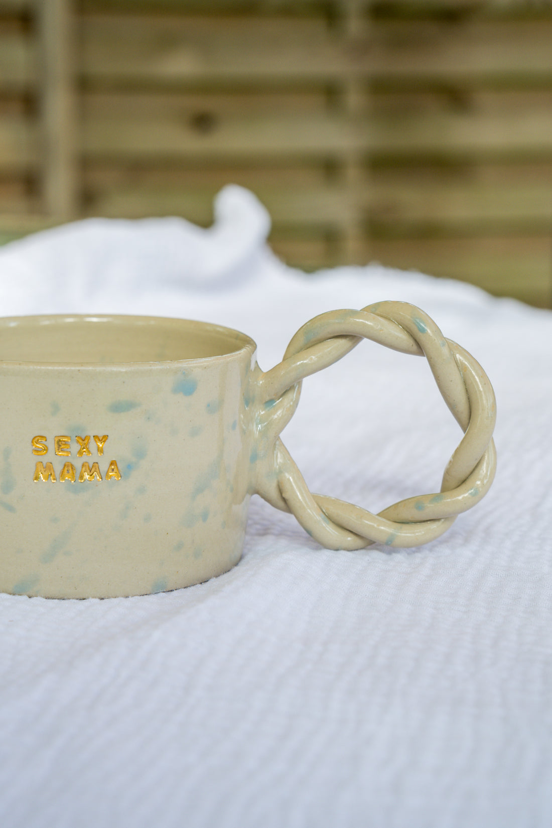 MUG SEXY MAMA splash bleu lavande