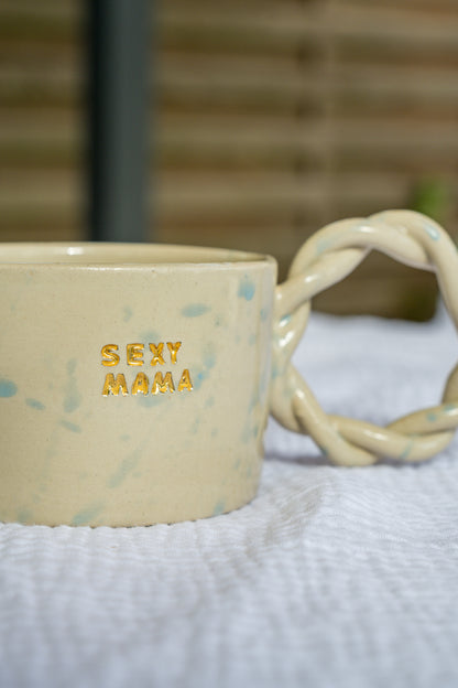 SEXY MAMA MUG pink striped (Limited edition)