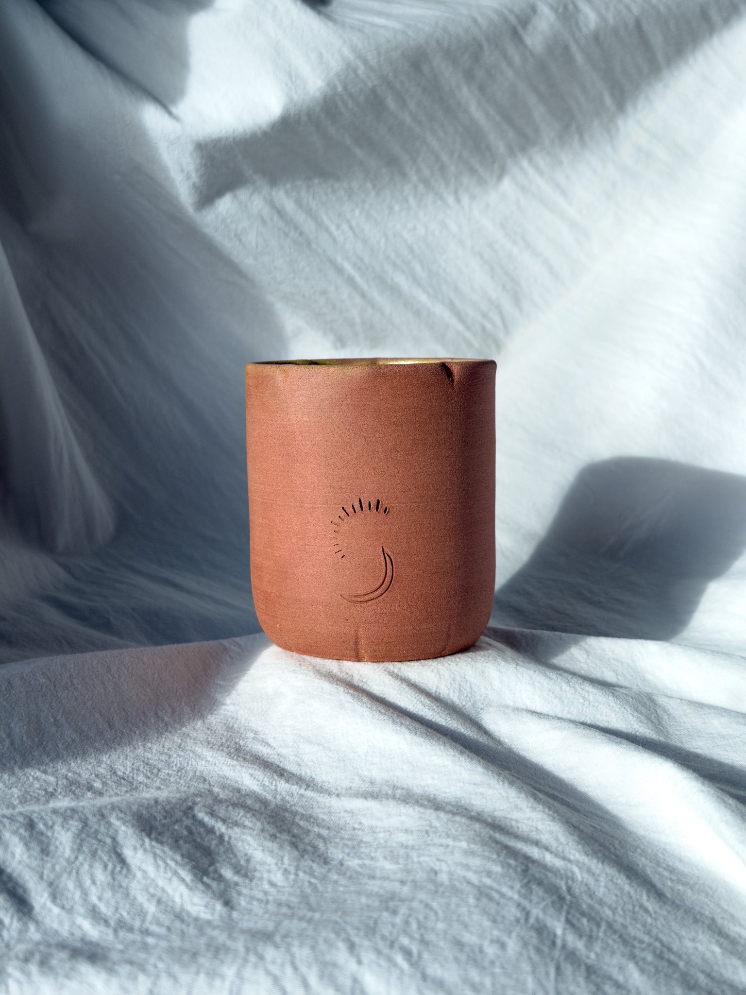 Bougie « salutation À la 🌓 et au 🌞 » Ambre orientale