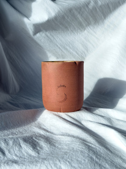 Bougie « salutation À la 🌓 et au 🌞 » Ambre orientale