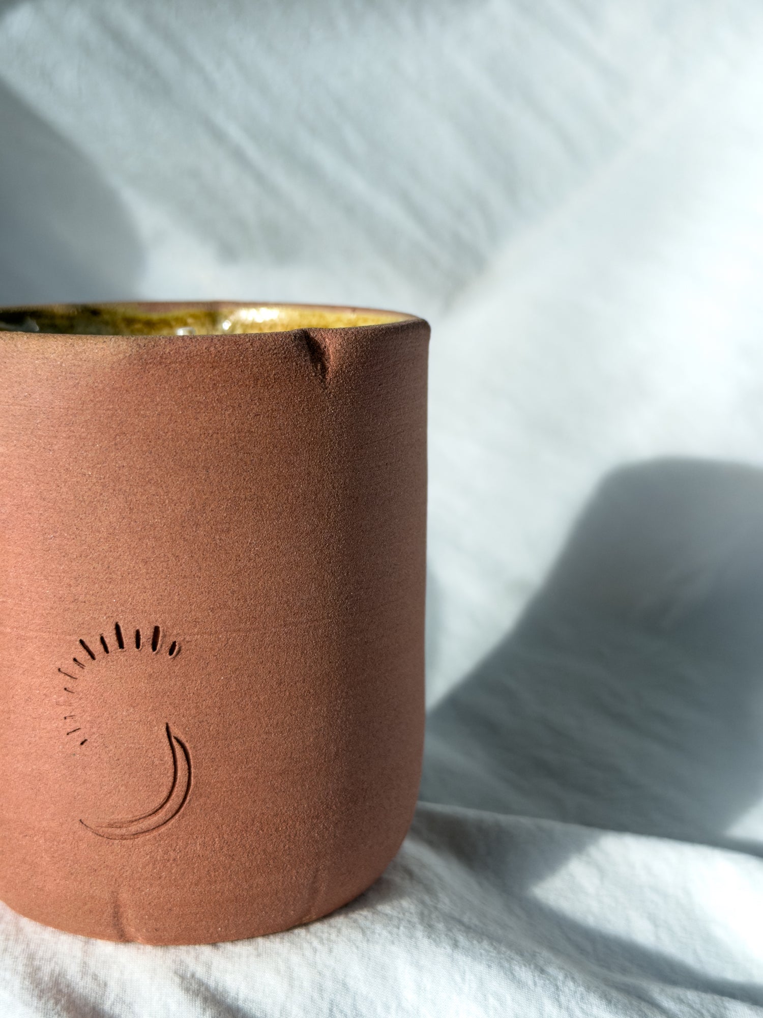 Bougie « salutation À la 🌓 et au 🌞 » Ambre orientale