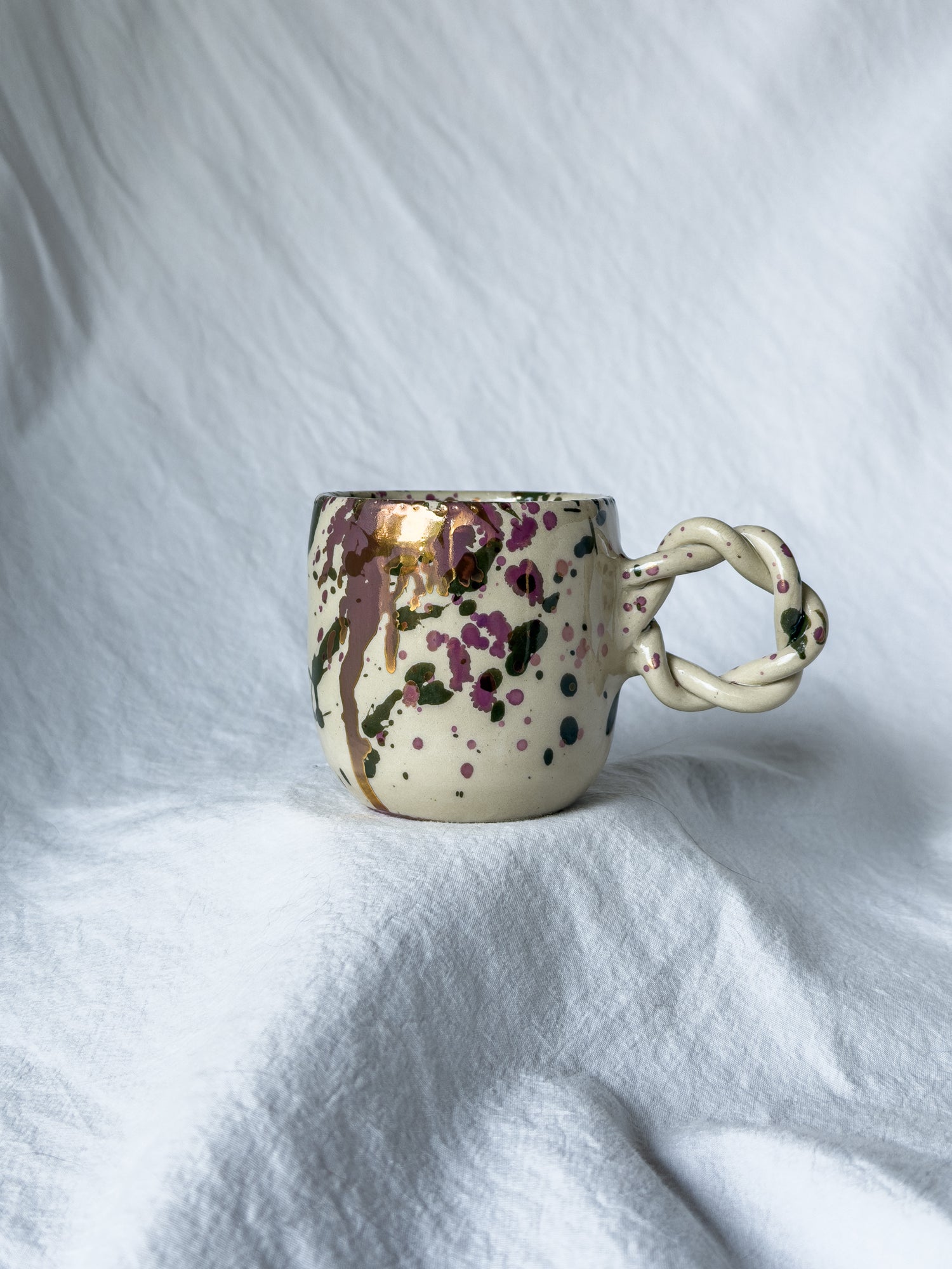 Tasse expresso « Manon » vert forêt