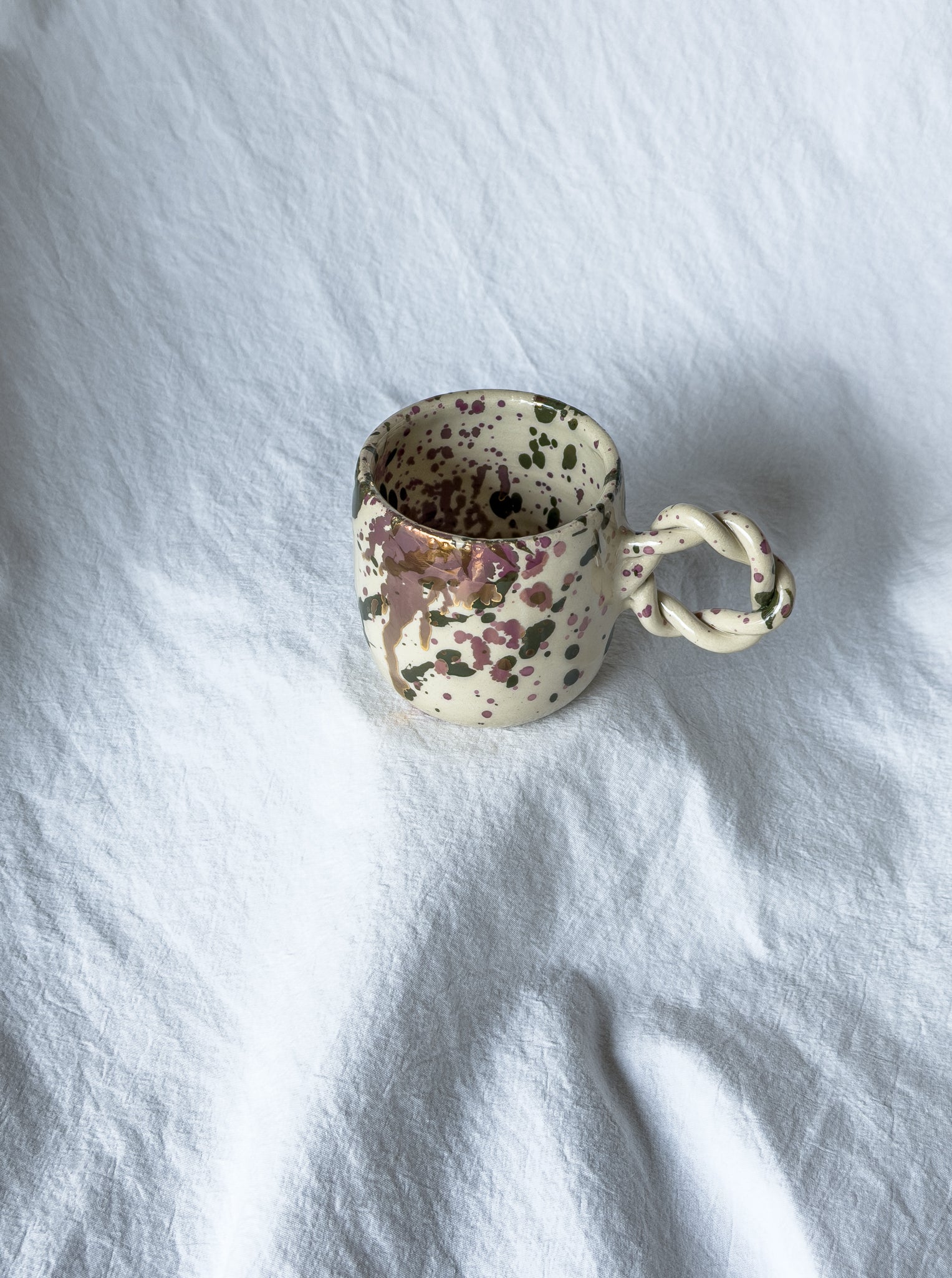 Tasse expresso « Manon » vert forêt