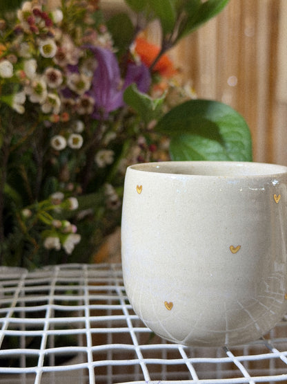 Tasse espresso « Manon » petits coeurs