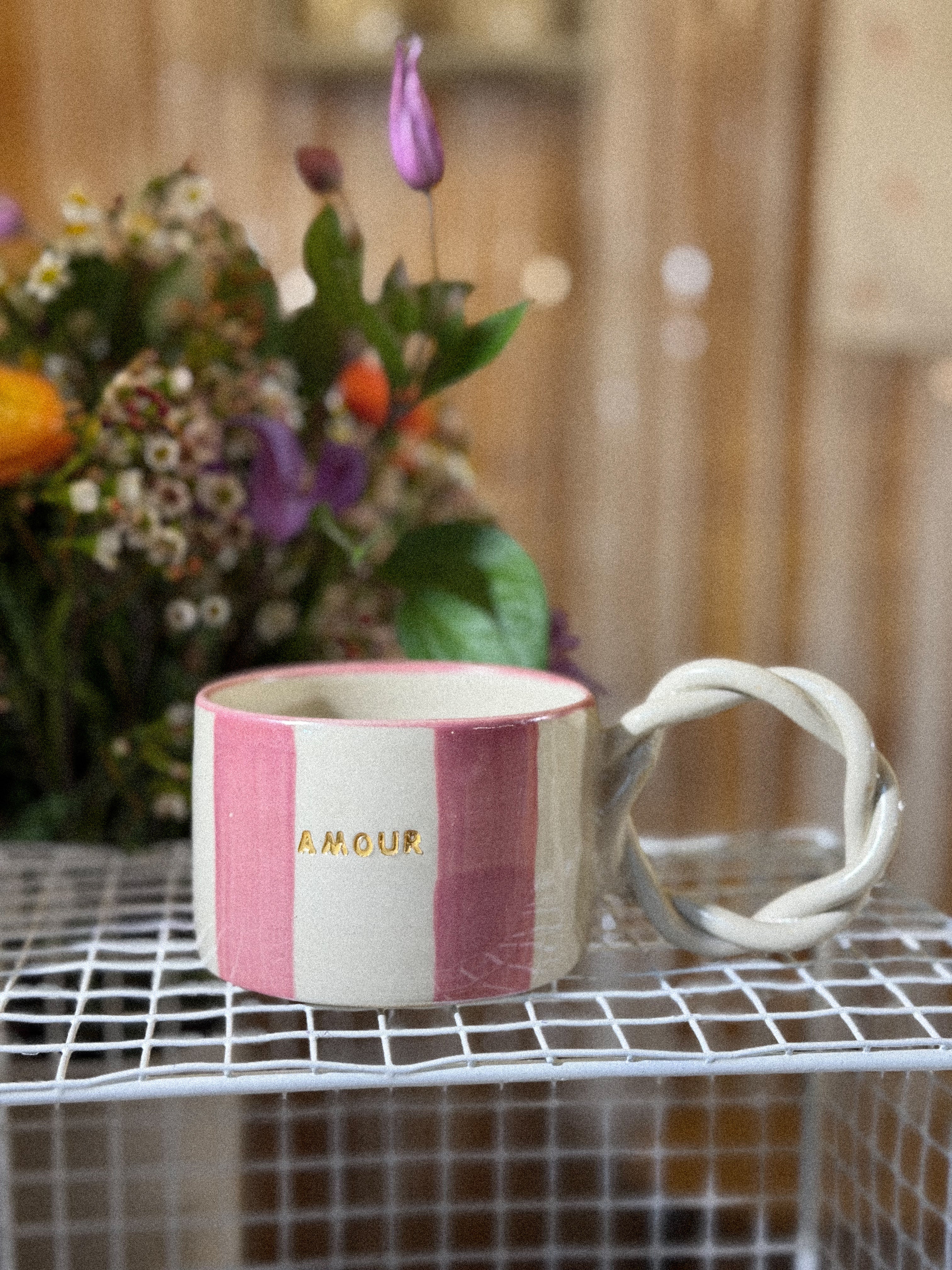SEXY MAMA MUG pink striped (Limited edition)