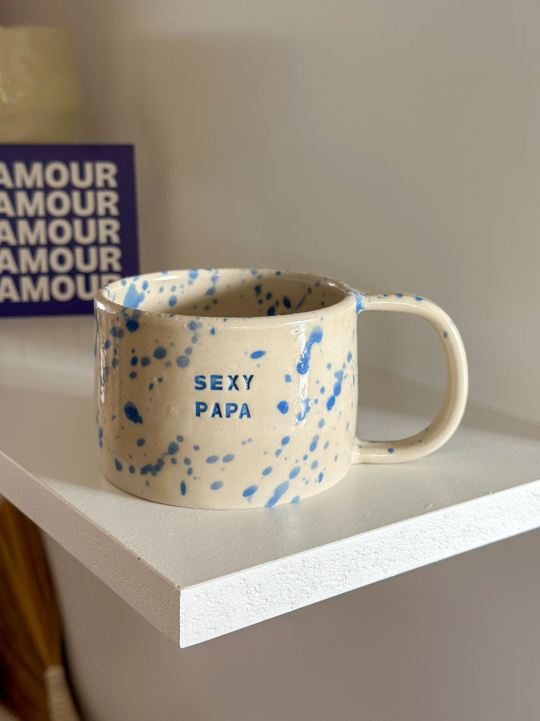 MUG SEXY PAPA splash bleu