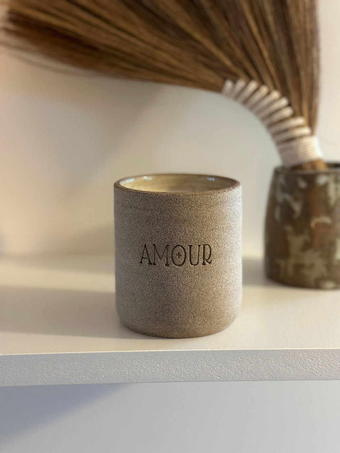 Bougie « Amour » parfum Chai latté - 40h - 180gr