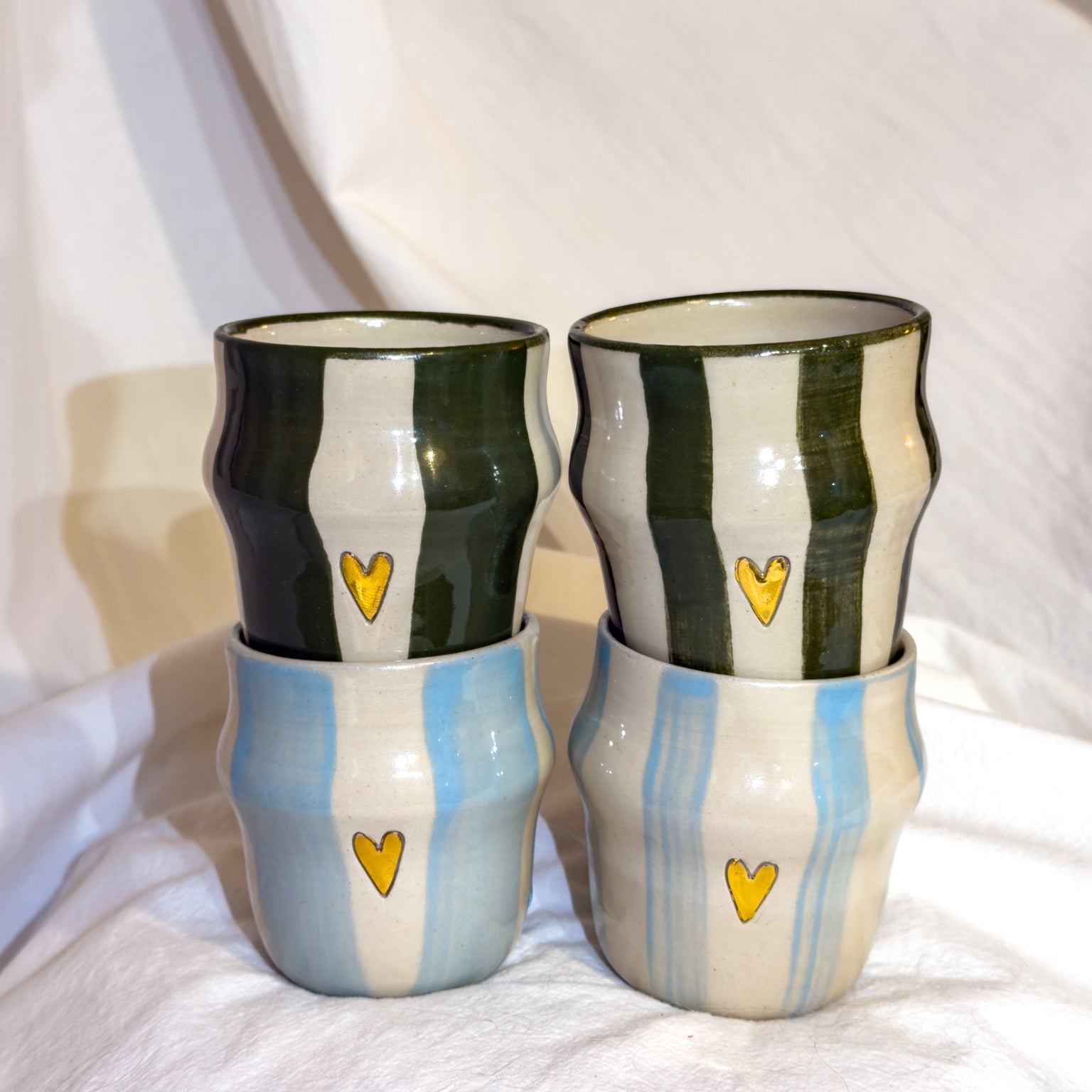 Tasse expresso « Brigitte » 💚🩵