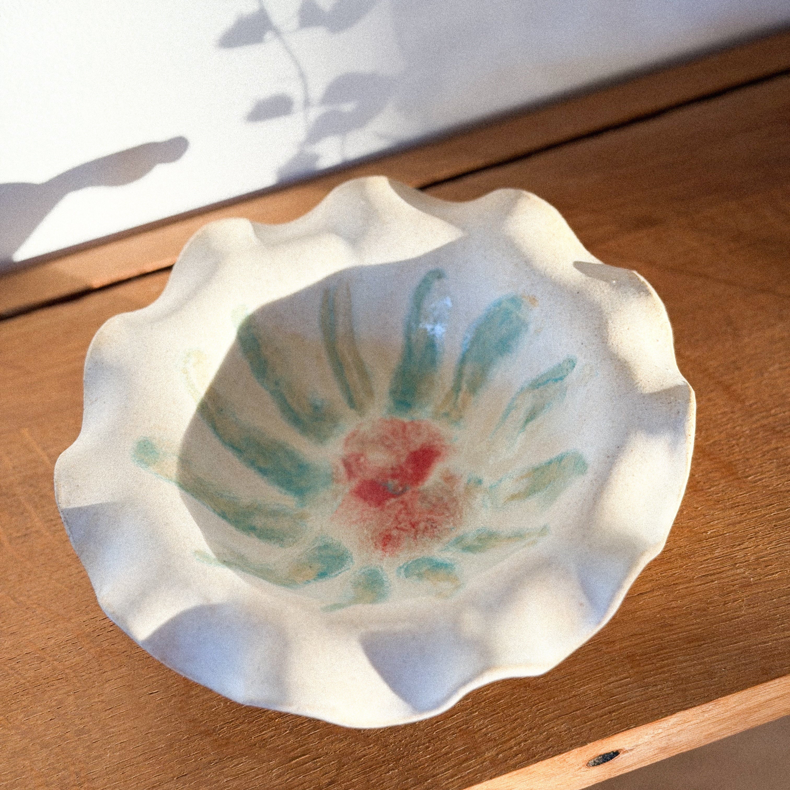 Bol pivoine peint