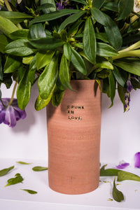 Vase DRUNK IN LOVE - GRÈS ROUGE TERRACOTTA