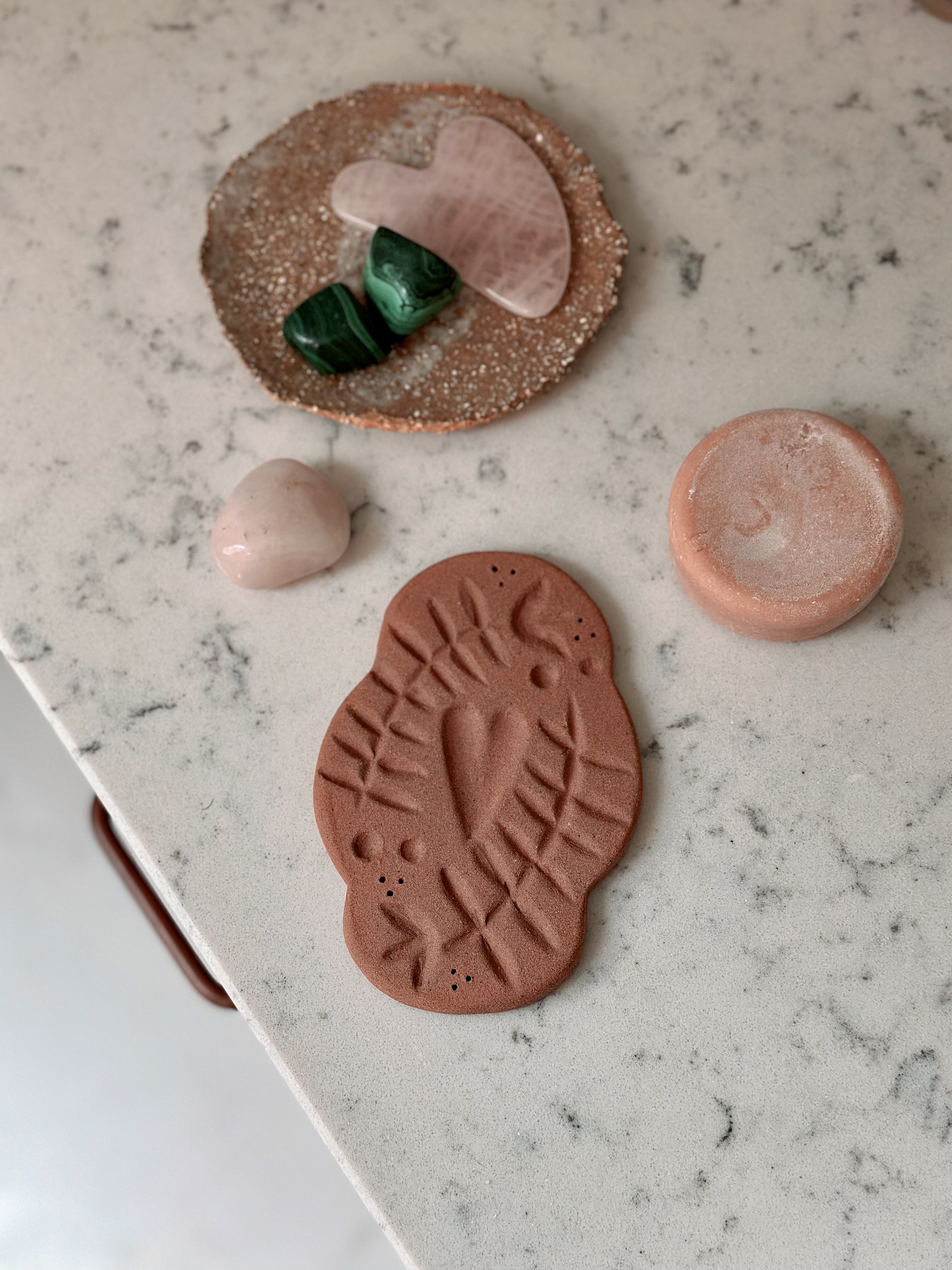 Terracotta soap dish