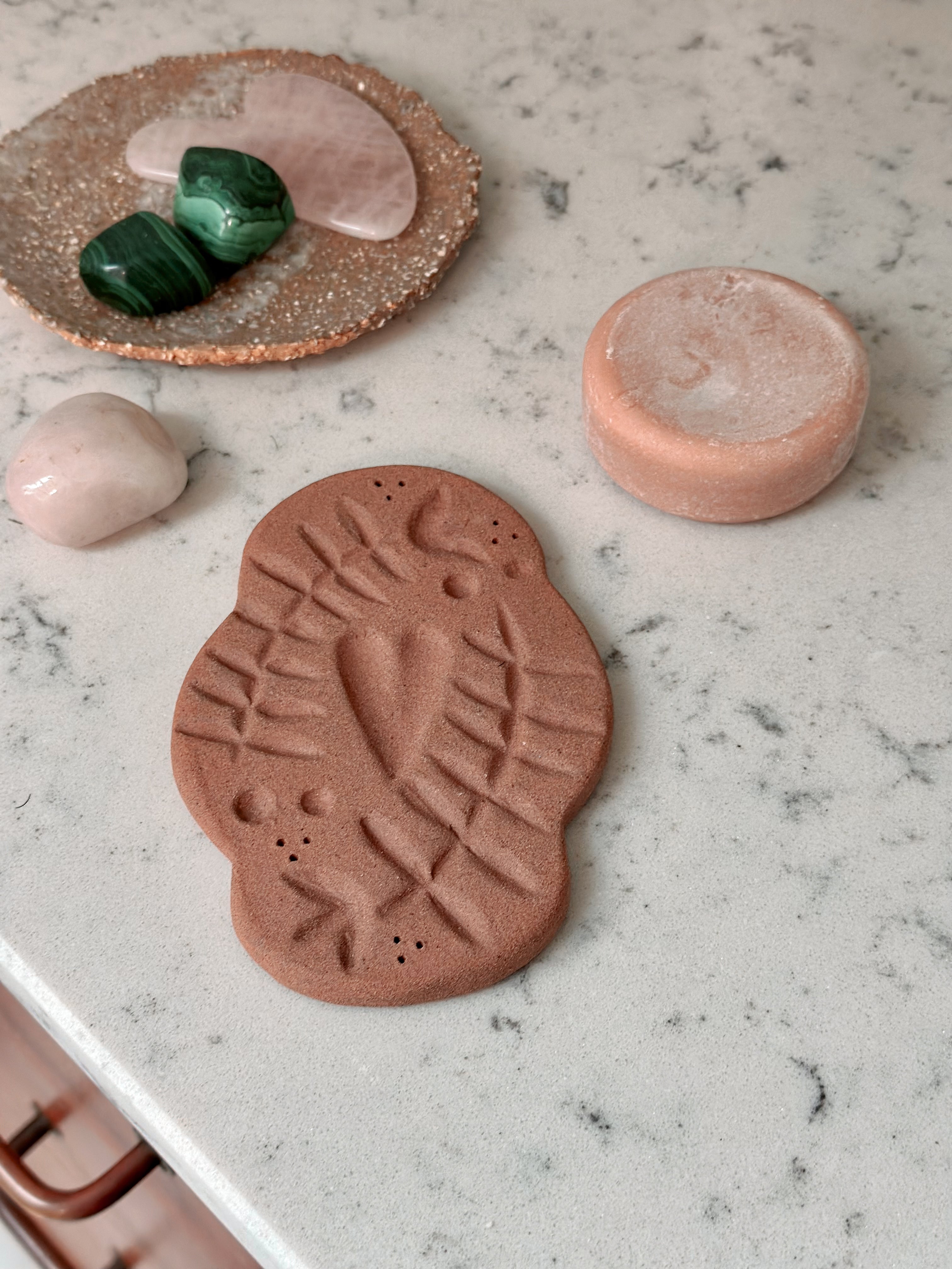 Terracotta soap dish